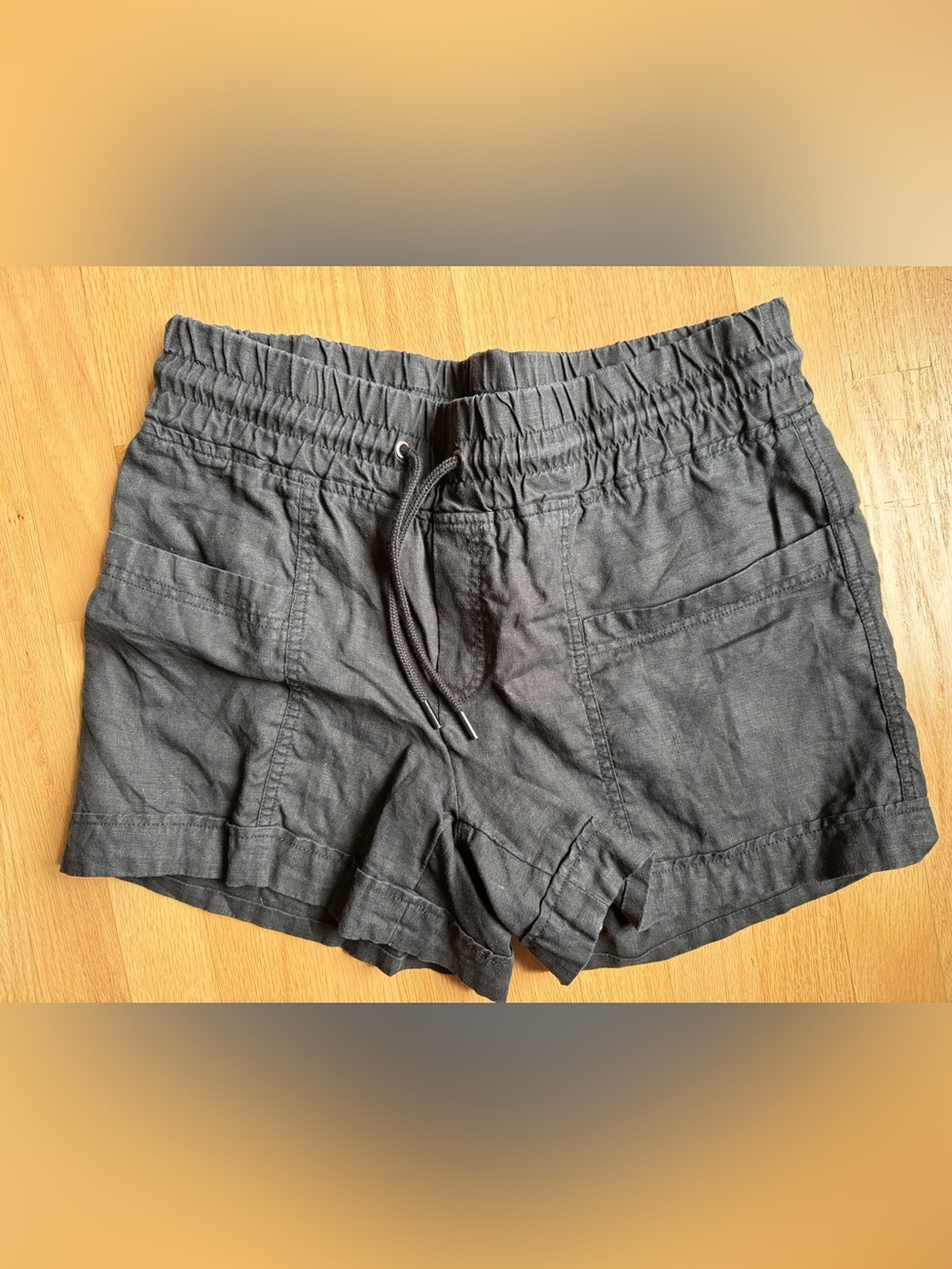 Athleta Charcoal Elastic-Waist Athletic Shorts